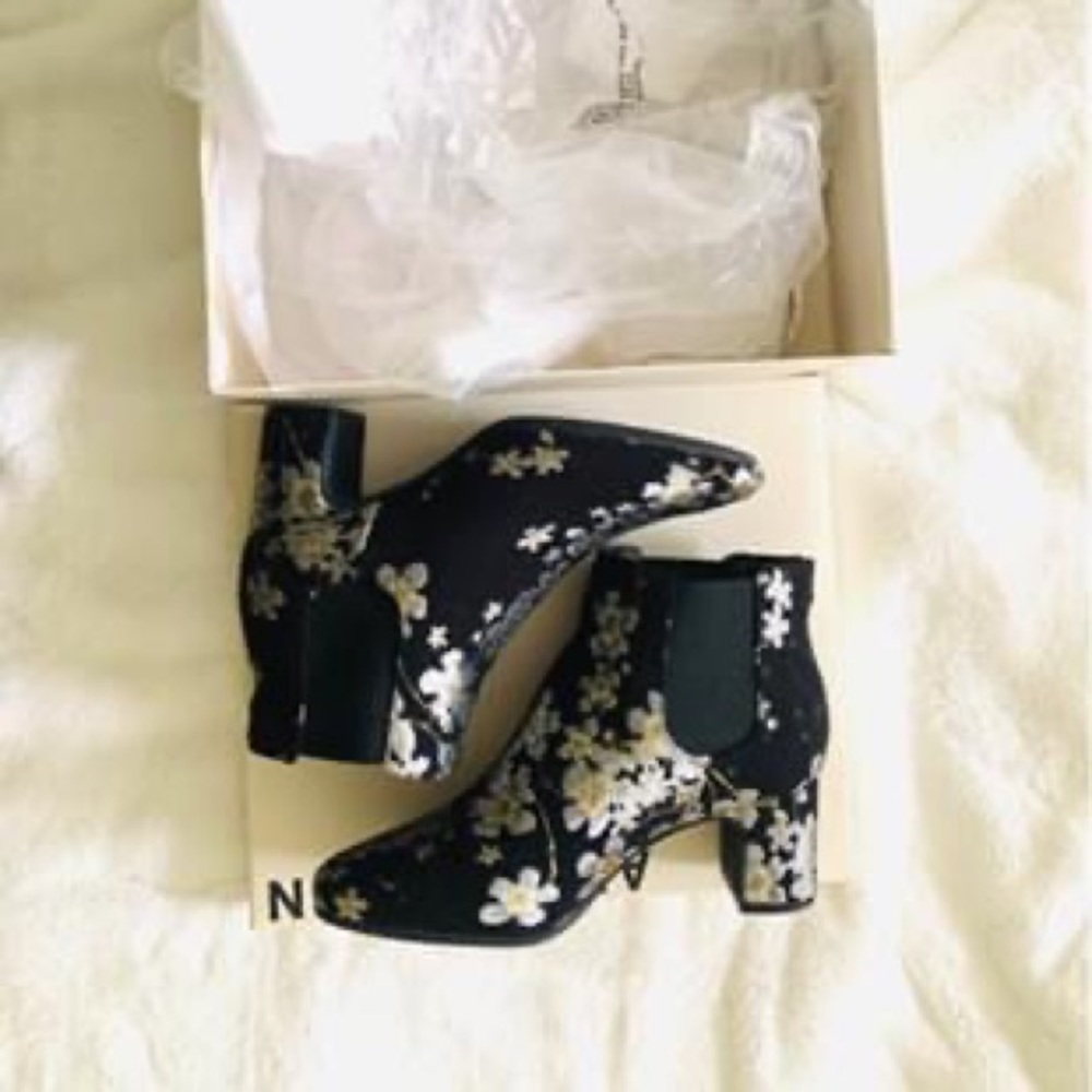 Anne Klein Floral Fall Boots